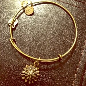 Alex and Ani Flower Charm Bangle